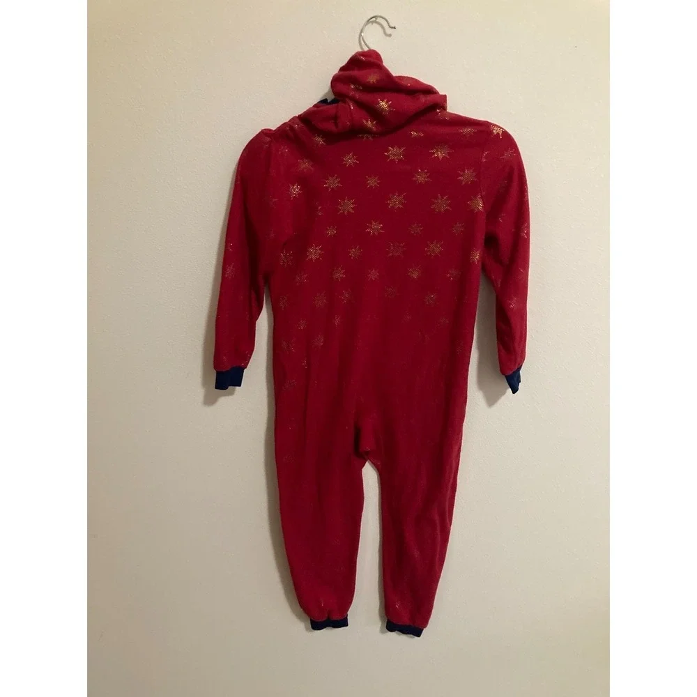 Harry Potter Komar Kids Red Pajamas with Hood Size‎ 6 / 6X Kids Hogwarts Crest